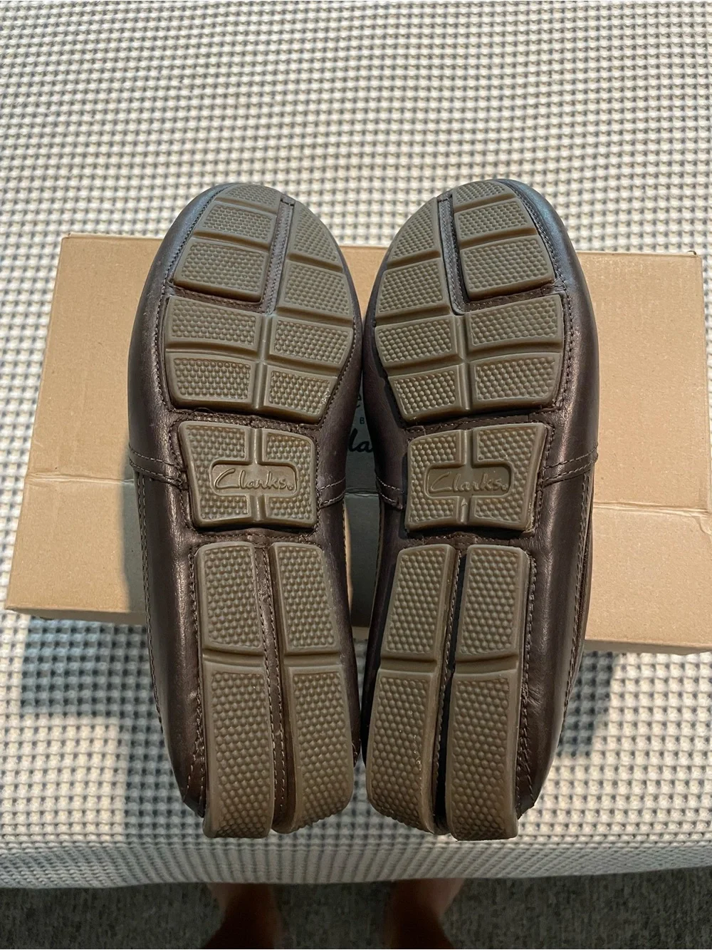 Clarks Markman Plain Men's Dark Brown Leather Slip-On Loafers